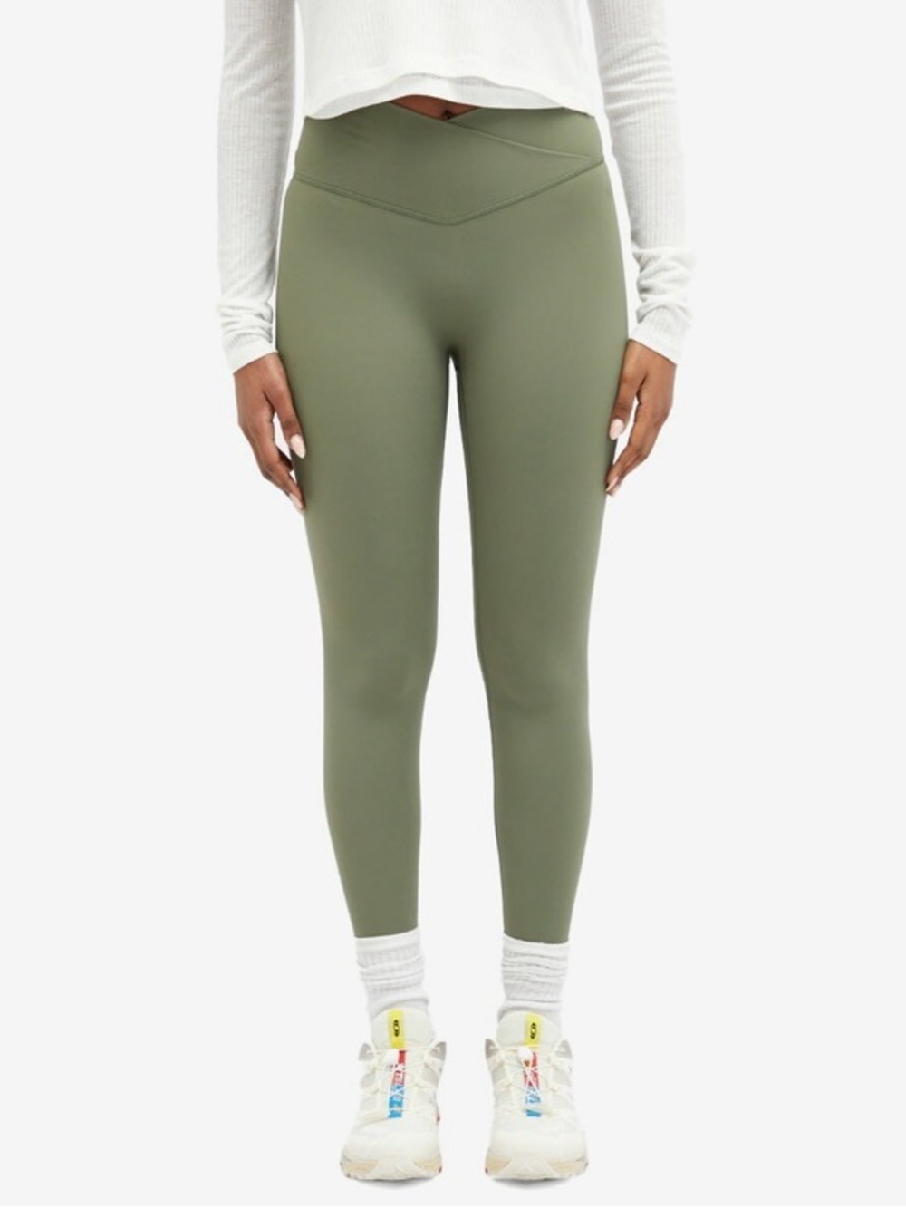 Adanola Women's Ultimate Leggings in Khaki Size Small NWOT - Picture 7 of 7